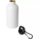 Sticla de apa, 400 ml, 2509E14861, Everestus, 6.6x17.6x6.6xØ 3.3 cm, Otel, Polipropilena, Alb
