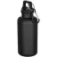 Sticla de apa, Everestus, 2610E18366, 400 ml, Cu carabina, 6.7x18.3x6.7xØ6 cm, Plastic, Otel inoxidabil, Negru