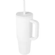   Cana de voiaj, 900 ml, 2509E14493, Everestus, 7x23.45x7xØ 9 cm, Otel, Polipropilena, Alb