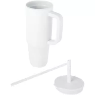   Cana de voiaj, 900 ml, 2509E14493, Everestus, 7x23.45x7xØ 9 cm, Otel, Polipropilena, Alb