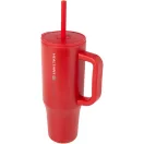 Cana de voiaj, 900 ml, 2509E14494, Everestus, 7x23.45x7xØ 9 cm, Otel, Polipropilena, Rosu