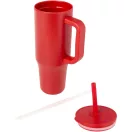 Cana de voiaj, 900 ml, 2509E14494, Everestus, 7x23.45x7xØ 9 cm, Otel, Polipropilena, Rosu