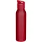 Sticla de apa 650 ml, Everestus, 2601E13225, 6.6x26.3x6.6xØ6.6 cm, Otel, Rosu