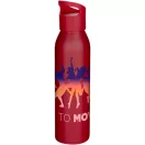 Sticla de apa 650 ml, Everestus, 2601E13225, 6.6x26.3x6.6xØ6.6 cm, Otel, Rosu