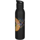 Sticla de apa 650 ml, Everestus, 2601E13224, 6.6x26.3x6.6xØ6.6 cm, Otel, Negru