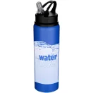 Sticla de apa, 800 ml, 2509E14627, Everestus, 7.3x25.4x7.3xØ 7.3 cm, Otel, Polipropilena, Albastru royal