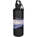 Sticla de apa, Everestus, 2610E18370, 750 ml, Cu carabina, 7.3x25.6x7.3xØ7.3 cm, Plastic, Otel inoxidabil, Negru