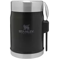   Recipient pentru mancare cu lingura, 400 ml, 2509E14986, Stanley, 9.7x13.9x8.9 cm, Otel, Negru matt