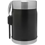   Recipient pentru mancare cu lingura, 400 ml, 2509E14986, Stanley, 9.7x13.9x8.9 cm, Otel, Negru matt