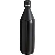   Sticla de apa, 600 ml, 2509E14970, Stanley, 7.3x26.4x7.3 cm, Otel, Negru shiny