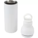 Sticla de apa, Everestus, 2610E18325, 650 ml, Cu maner, 7.5x25.2x7.5 cm, Otel inoxidabil, Polipropilena, Alb