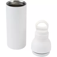   Sticla de apa, Everestus, 2610E18325, 650 ml, Cu maner, 7.5x25.2x7.5 cm, Otel inoxidabil, Polipropilena, Alb