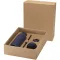 Set sticla termos cu 3 capace, 650 ml, Everestus, 2601E12934, 7.5x25.2x7.5 cm, Otel, Albastru Navy