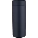 Set sticla termos cu 3 capace, 650 ml, Everestus, 2601E12934, 7.5x25.2x7.5 cm, Otel, Albastru Navy