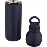   Set sticla termos cu 3 capace, 650 ml, Everestus, 2601E12934, 7.5x25.2x7.5 cm, Otel, Albastru Navy