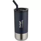 Cana de voiaj, 480 ml, Everestus, 2601E12925, 8x16.8x8xØ7.8 cm, Otel, Albastru Navy