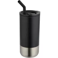   Cana termos cu pai, Everestus, 2610E19249, 480 ml, 8x16.8x8xØ7.8 cm, Otel inoxidabil, Polipropilena, Negru