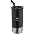 Cana termos cu pai, Everestus, 2610E19249, 480 ml, 8x16.8x8xØ7.8 cm, Otel inoxidabil, Polipropilena, Negru