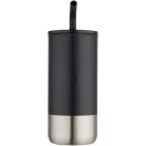 Cana termos cu pai, Everestus, 2610E19249, 480 ml, 8x16.8x8xØ7.8 cm, Otel inoxidabil, Polipropilena, Negru
