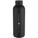 Sticla de apa, Everestus, 2610E18403, 750 ml, 7.3x22.4x7.3xØ3.8 cm, Otel inoxidabil, Polipropilena, Negru
