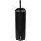 Sticla de apa, MiiR, 2610E18355, 473 ml, 7x20.82x7xØ7 cm, Otel inoxidabil, Negru