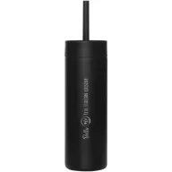   Sticla de apa, MiiR, 2610E18355, 473 ml, 7x20.82x7xØ7 cm, Otel inoxidabil, Negru