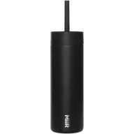   Sticla de apa, MiiR, 2610E18355, 473 ml, 7x20.82x7xØ7 cm, Otel inoxidabil, Negru