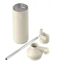 Sticla de apa, Ocean Bottle, 2610E18362, 710 ml, 7.62x27.47x10.76xØ7.62 cm, Otel inoxidabil, Polipropilena, Crem Bej Sandstone