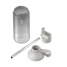 Sticla de apa, Ocean Bottle, 2610E18358, 710 ml, Cu pai, 7.62x23.57x10.76xØ7.62 cm, Tritan, Polipropilena, Gri Rock
