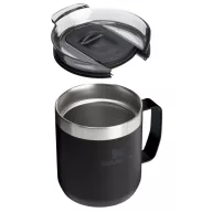   Cana termos, Stanley, 2610E19324, 350 ml, 12x10.8x9.9 cm, Otel inoxidabil, Negru