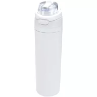   Sticla de apa, Everestus, 2610E18432, 800 ml, Cu maner, Cu pai, 7.5x27.4x7.5xØ7.5 cm, Otel inoxidabil, Polipropilena, Alb