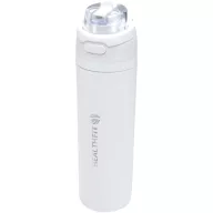   Sticla de apa, Everestus, 2610E18432, 800 ml, Cu maner, Cu pai, 7.5x27.4x7.5xØ7.5 cm, Otel inoxidabil, Polipropilena, Alb