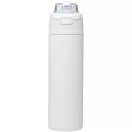Sticla de apa, Everestus, 2610E18432, 800 ml, Cu maner, Cu pai, 7.5x27.4x7.5xØ7.5 cm, Otel inoxidabil, Polipropilena, Alb