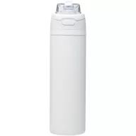   Sticla de apa, Everestus, 2610E18432, 800 ml, Cu maner, Cu pai, 7.5x27.4x7.5xØ7.5 cm, Otel inoxidabil, Polipropilena, Alb