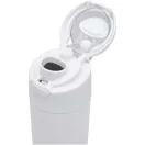 Sticla de apa, Everestus, 2610E18432, 800 ml, Cu maner, Cu pai, 7.5x27.4x7.5xØ7.5 cm, Otel inoxidabil, Polipropilena, Alb