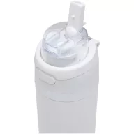   Sticla de apa, Everestus, 2610E18432, 800 ml, Cu maner, Cu pai, 7.5x27.4x7.5xØ7.5 cm, Otel inoxidabil, Polipropilena, Alb