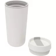  Cana de voiaj, Everestus, 2610E18512, 480 ml, 8.5x166x18.7xØ6.5 cm, Polipropilena, ABS, Alb