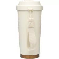   Cana termos, Everestus, 2610E19250, 480 ml, 9x20.9x9xØ6.7 cm, Otel inoxidabil, ABS, Polipropilena, Crem