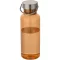 Sticla de apa, Everestus, 2610E18434, 600 ml, 7.18x20.8x7.18xØ7.18 cm, Plastic, Otel inoxidabil, Portocaliu