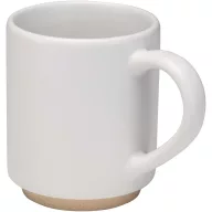   Cana cu finisaj mat, Everestus, 2610E19403, 180 ml, 8x10.5 cm, Gresie, Alb