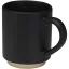 Cana cu finisaj mat, Everestus, 2610E19407, 180 ml, 8x10.5 cm, Gresie, Negru