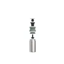 Cana termos, Mepal, 2610E19273, 350 ml, 7x17.8x7xØ7 cm, Otel inoxidabil, Polipropilena, Verde Sage
