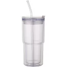 Cana de voiaj, Everestus, 2610E18459, 480 ml, 8.8x18.8x8.8xØ7.6 cm, Plastic, Tritan, Transparent clear
