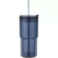   Cana de voiaj, Everestus, 2610E18460, 480 ml, 8.8x18.8x8.8xØ7.6 cm, Plastic, Tritan, Albastru Ocean