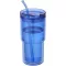 Cana de voiaj, Everestus, 2610E18461, 480 ml, 8.8x18.8x8.8xØ7.6 cm, Plastic, Tritan, Albastru Royal