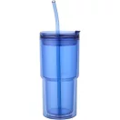 Cana de voiaj, Everestus, 2610E18461, 480 ml, 8.8x18.8x8.8xØ7.6 cm, Plastic, Tritan, Albastru Royal