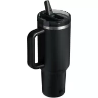   Cana termos, Stanley, 2610E19338, 1180 ml, Cu maner, Cu pai, 14.8x27.4x10 cm, Otel inoxidabil, Negru