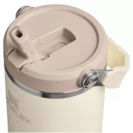   Cana termos, Stanley, 2610E19332, 890 ml, Cu maner, Cu pai, 9x24.8x10.4 cm, Otel inoxidabil, Crem