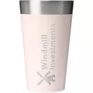 Cana termos, Stanley, 2610E19340, 470 ml, 8.7x14.5x8.7 cm, Otel inoxidabil, Roz Light