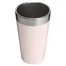 Cana termos, Stanley, 2610E19340, 470 ml, 8.7x14.5x8.7 cm, Otel inoxidabil, Roz Light